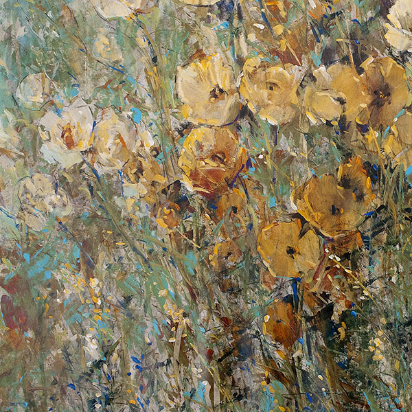 Amber Poppy Field I