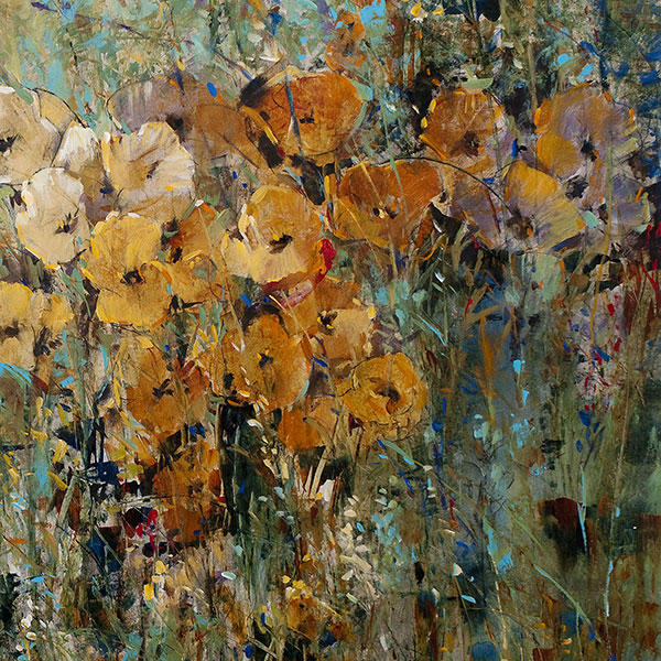 Amber Poppy Field II